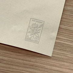 Ex-libris blühende Pflanze mit Zielscheibe