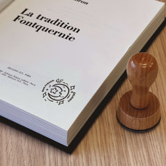 Stempel Ex-libris Mond Cartoon