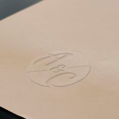 Runder Prägestempel geprägt