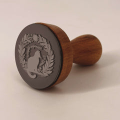 Stempel Ex-libris Katze Vegetation