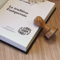 Stempel Ex-libris Kreis 3D