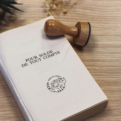 Stempel Ex-libris Katze im Kreis