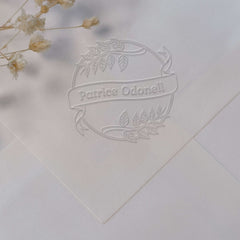 Prägezange Pflanzliches Namensband