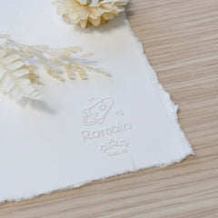 Prägezange Geburt Rakete und Sterne