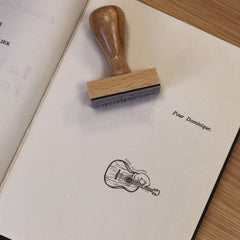 Stempel Guitarre Katze