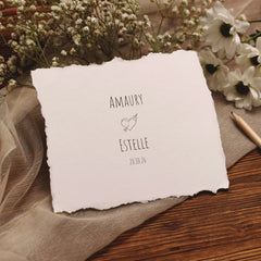 Stempel Hochzeit Doppelherz