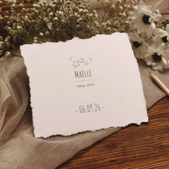 Holzstempel Geburt mit Sternenmuster