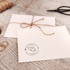 Stempel Hochzeit Doppelherz