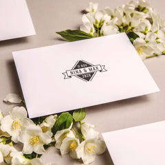 Retro Hochzeitsstempel