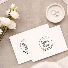 Minimalistischer Hochzeitsstempel