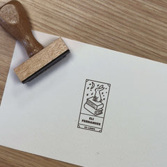 Stempel Ex-libris Hase auf Buch