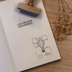 Stempel Ex-libris Heißluftballon