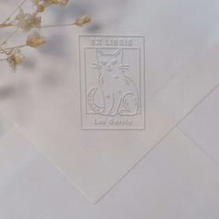 Ex-libris Katze im Rahmen