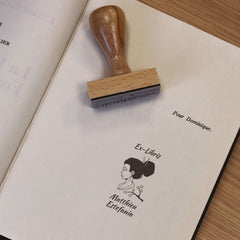 Stempel Ex-libris japanische Profil