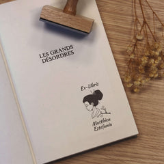 Stempel Ex-libris japanische Profil