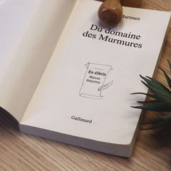 Stempel Ex-libris Feder und Pergament