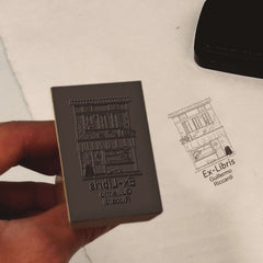 Stempel Ex-libris Café-Schild