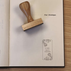 Stempel Ex-libris Zierrosen