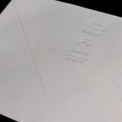 Prägezange Hochzeit einfach und elegant