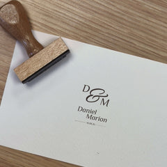 Stempel Hochzeit Initialen + Namen