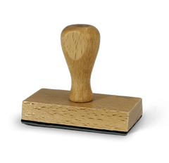 Rechteckiger Holzstempel 4x7 cm
