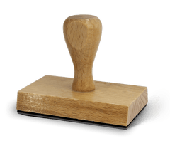 Rechteckiger Holzstempel 5x8 cm
