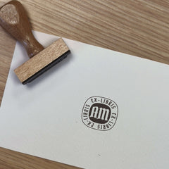 Stempel Ex-libris gotische Initialen