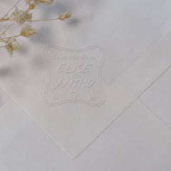 Prägung Hochzeit Save the Date