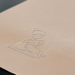 Ex-libris Leserin auf Pouf