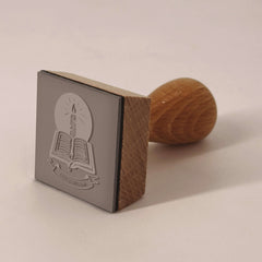 Stempel Ex-libris Buch und Kerze