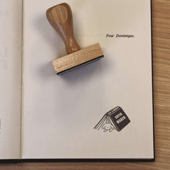 Stempel Ex-libris Buch mit Nische