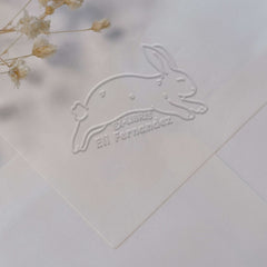 Ex-libris springender Hase