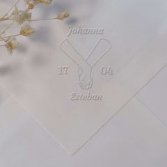 Prägezange Hochzeit Hand in Hand