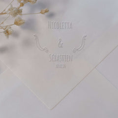 Prägezange Hochzeit Bänder