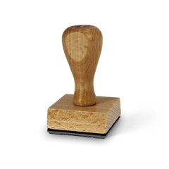 Quadratischer Holzstempel 4x4 cm