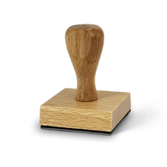 Quadratischer Holzstempel 6x6 cm