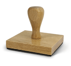 Quadratischer Holzstempel 8x8 cm